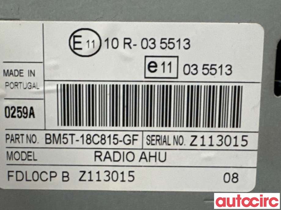 Bilstereo navigasjon til Ford Focus 2011-2014 (Type III, Fase 1)  (FORD|2277319||BM5T-18C815-GF)