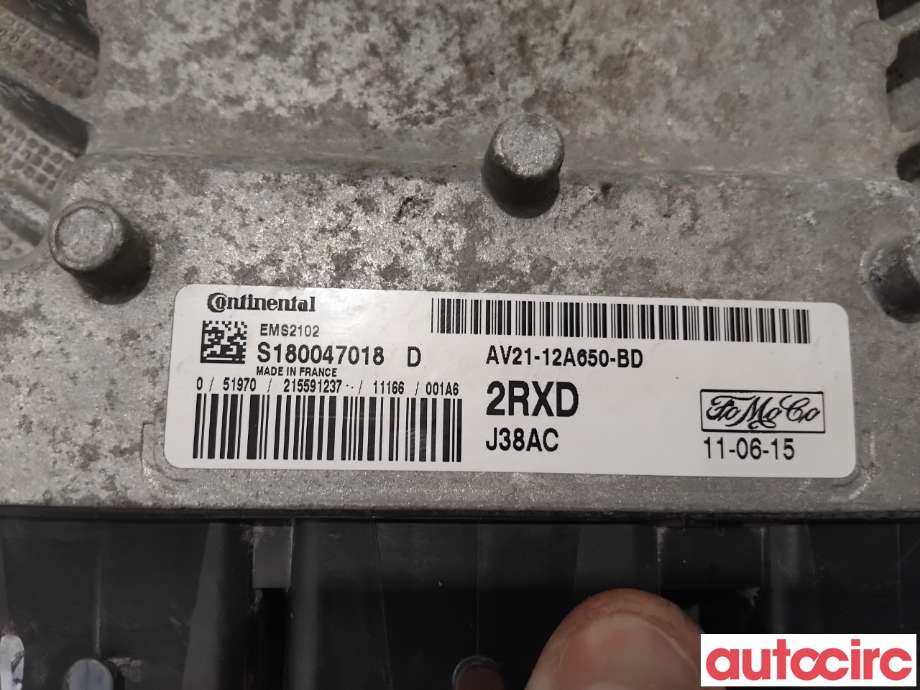 Styreenhet motor til Ford Fiesta 2008-2012 (Type VI, Fase 1)  (FORD|1543041|S180047018D|AV21-12A650-BD)