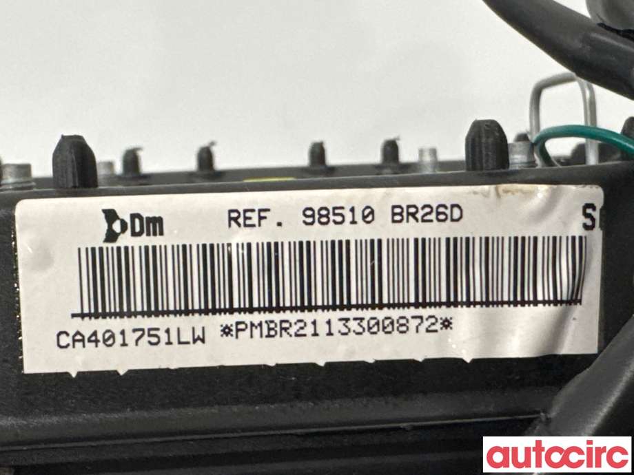 Airbag rattpute til Nissan Qashqai 2010-2014 (Type I, Fase 2) (NISSAN|98510BR26D|)
