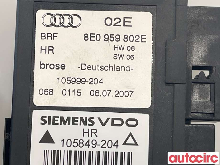 Ruteheis høyre bak til Audi A4 2004-2008 (Type III) (B7) (B7) (AUDI|8E0959802E)