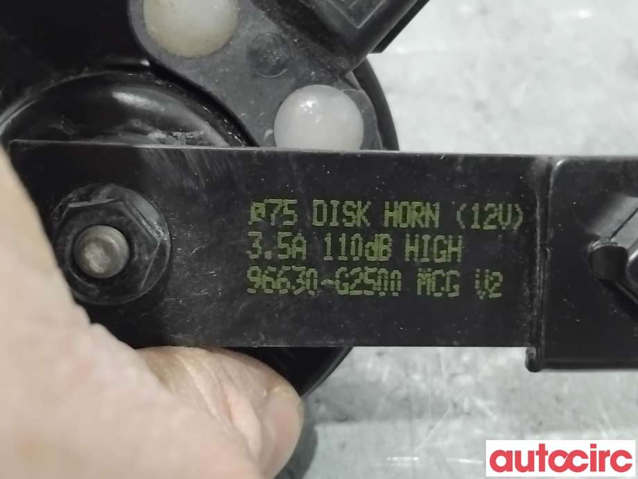 Horn/signalhorn til Hyundai Ioniq Electric 2016-2019 (Fase 1)  (HYUNDAI|96630G2500||96630-G2500)