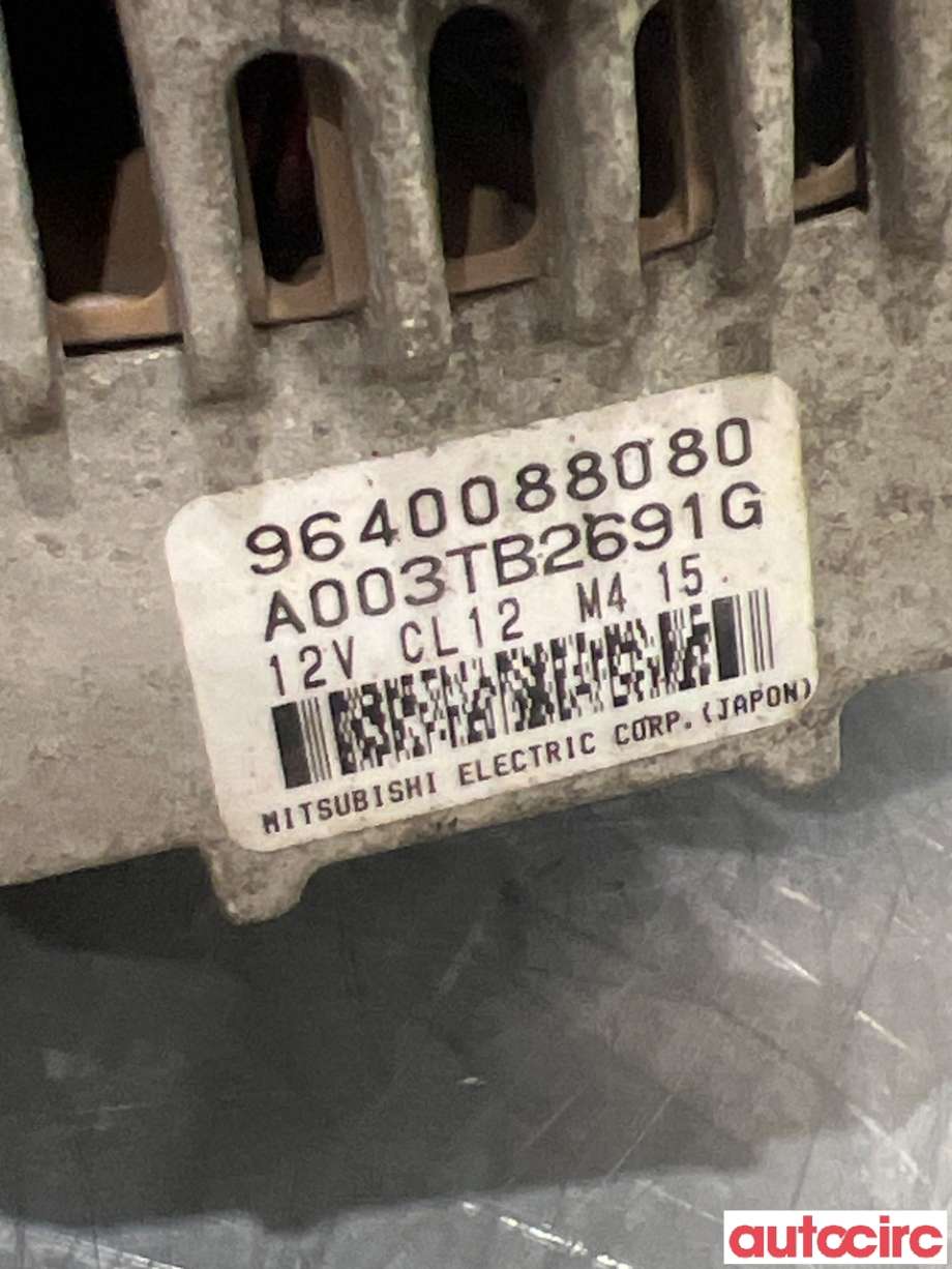 Dynamo til Citroën C4 2004-2011 (Type I)  (CITROEN|57056N|A003TB2691G|9640088080)