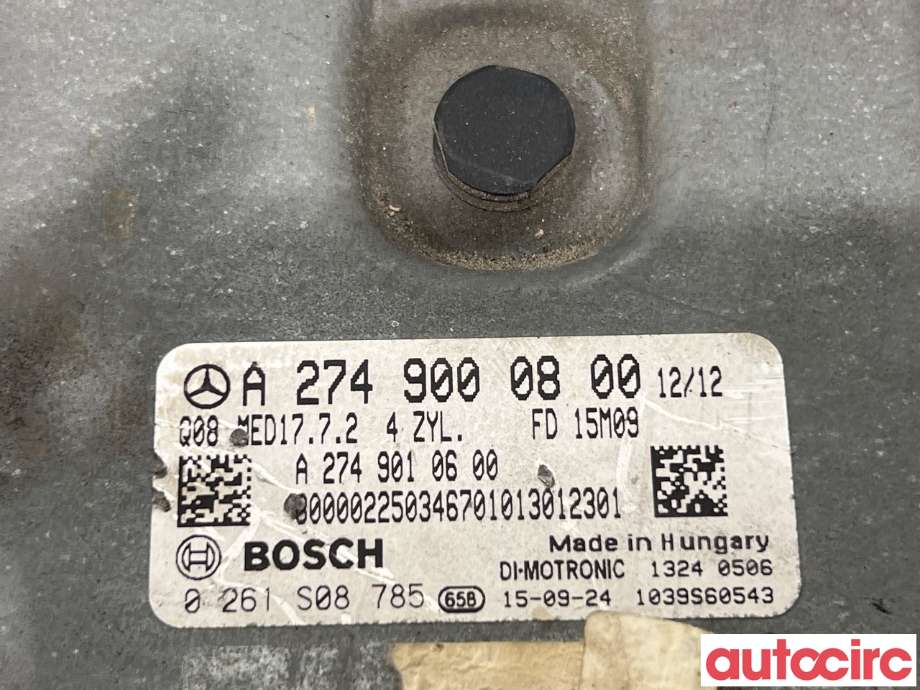 Styreenhet motor til Mercedes A-Klasse 2018-->> (W177) (W177) (MERCEDES|A2749000800|0261S08785)