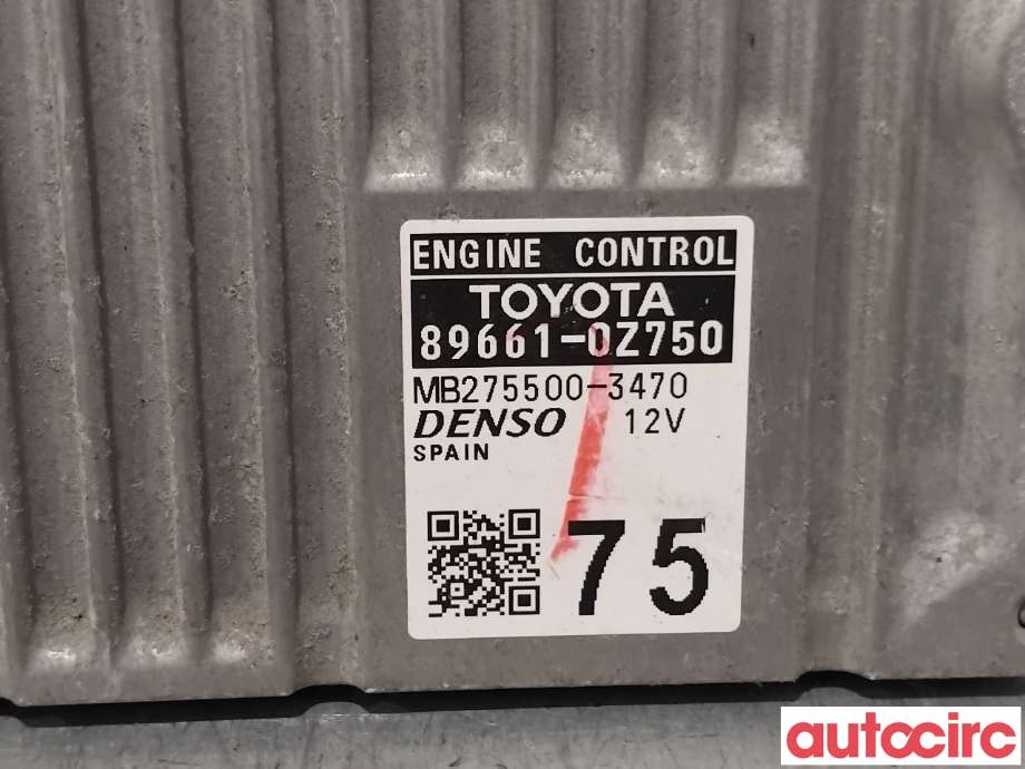 Styreenhet motor til Toyota Auris 2013-2015 (Type II, Fase 1) (TOYOTA|896610Z750|275500-3470|89661-0Z750)