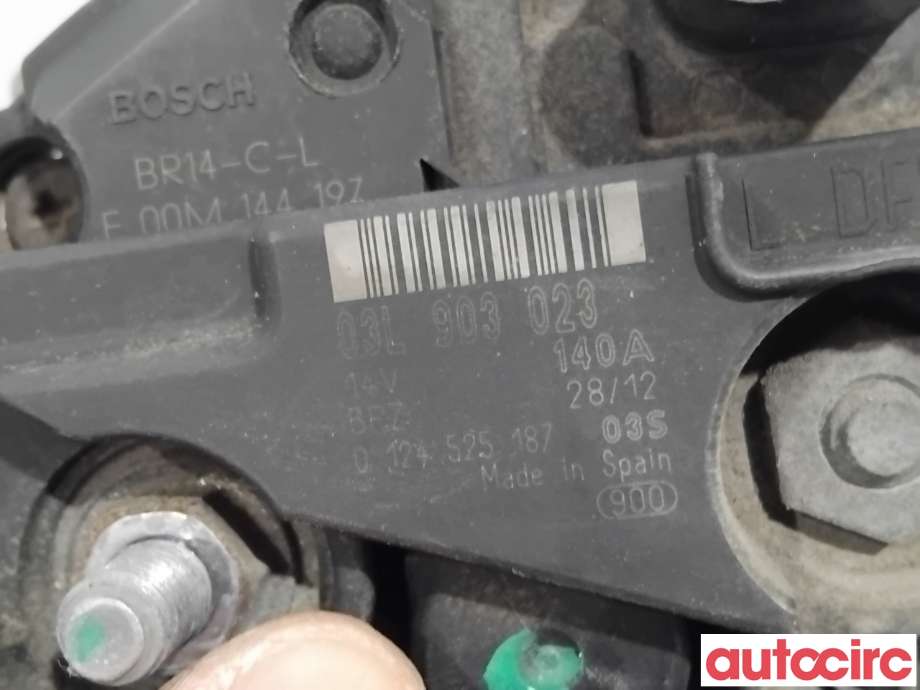 Dynamo til Audi Q3 2011-2014 (Type I, Fase 1)  (AUDI|03L903023X|0124525187|03L903023)