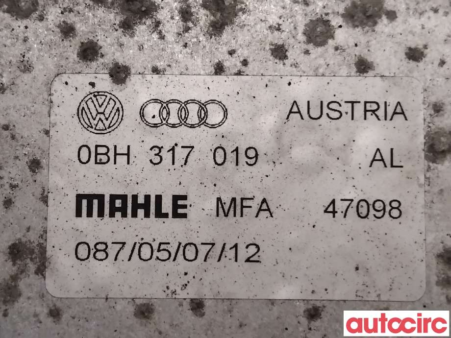 Oljekjøler til Audi Q3 2011-2014 (Type I, Fase 1)  (AUDI|0BH317019|MFA47098)