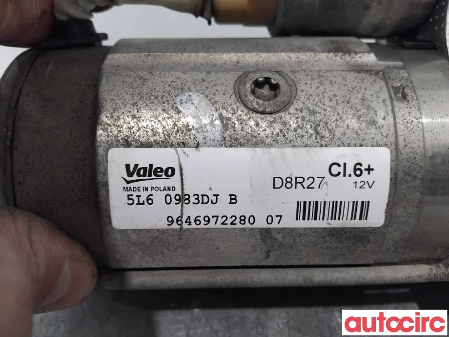 Starter diesel til Peugeot Expert 2016-->> (Type III)  (PEUGEOT|5802EF|D8R27|9646972280)