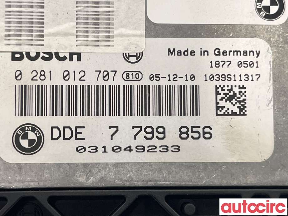 Styreenhet motor til BMW 3-Serie 2005-2011 (E90/E91/E92/E93) (E90/E91/E92/E93) (BMW|13617808222|7799856)