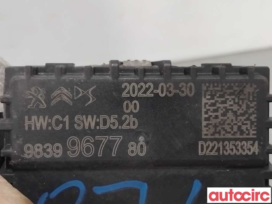 Sensor radar til Peugeot 2008 2019-->> (Type II)  (PEUGEOT|1675664380||9839967780)