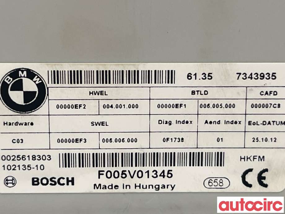 Styreenhet elektrisk bakluke til BMW 3-Serie 2012-2018 (F30/F31/F34) (F30/F31/F34) (BMW|61357412610|61357343935)