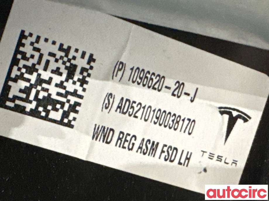 Ruteheis venstre foran til Tesla Model 3 2018-2023 (Fase 1)  (TESLA|1096620-20-J|)