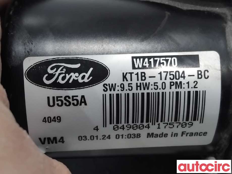 Viskermotor frontrute til Ford Transit Connect 2018-->> Type II, Fase 2  (FORD|2575350|W417570|KT1B-17504-BC)