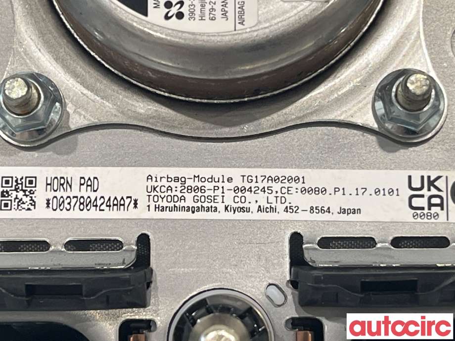 Airbag rattpute til Toyota Corolla Cross 2022-->>  (TOYOTA|4513012E00C0|)