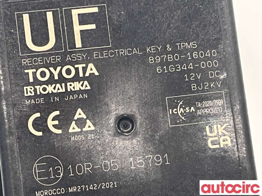 Styreenhet nøkkelfri/keyless til Toyota Corolla Cross 2022-->> (TOYOTA|897B016040)