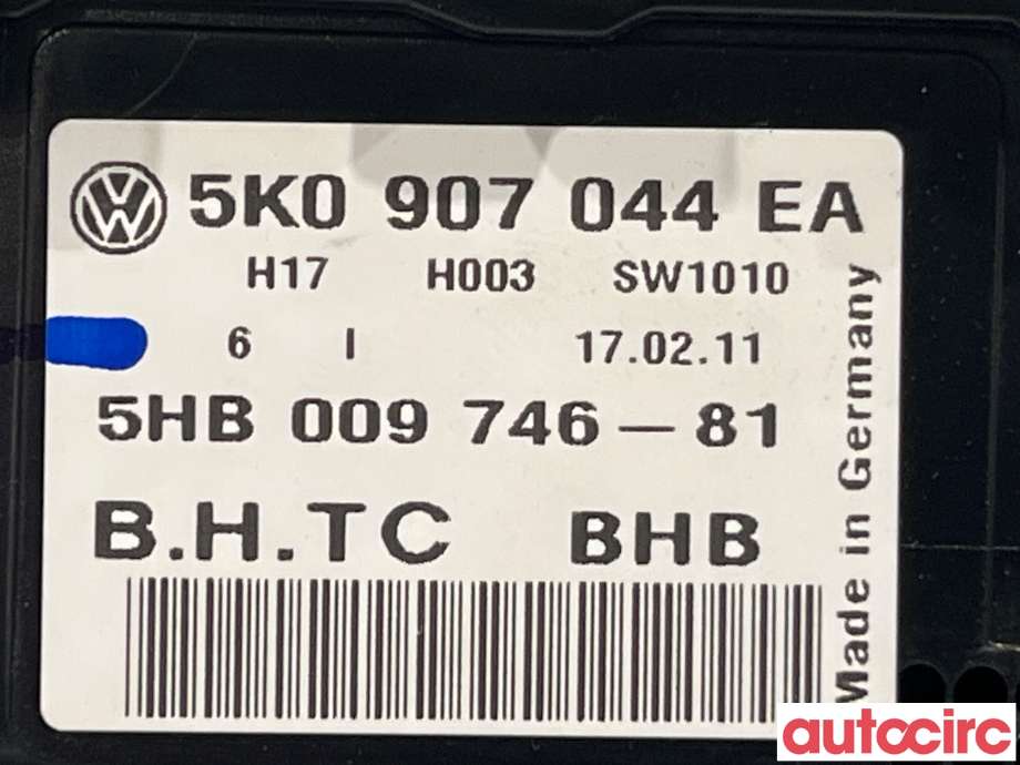 Varmeapparat betjening til VW Jetta 2011-->>  (VOLKSWAGEN|5K0907044EA)