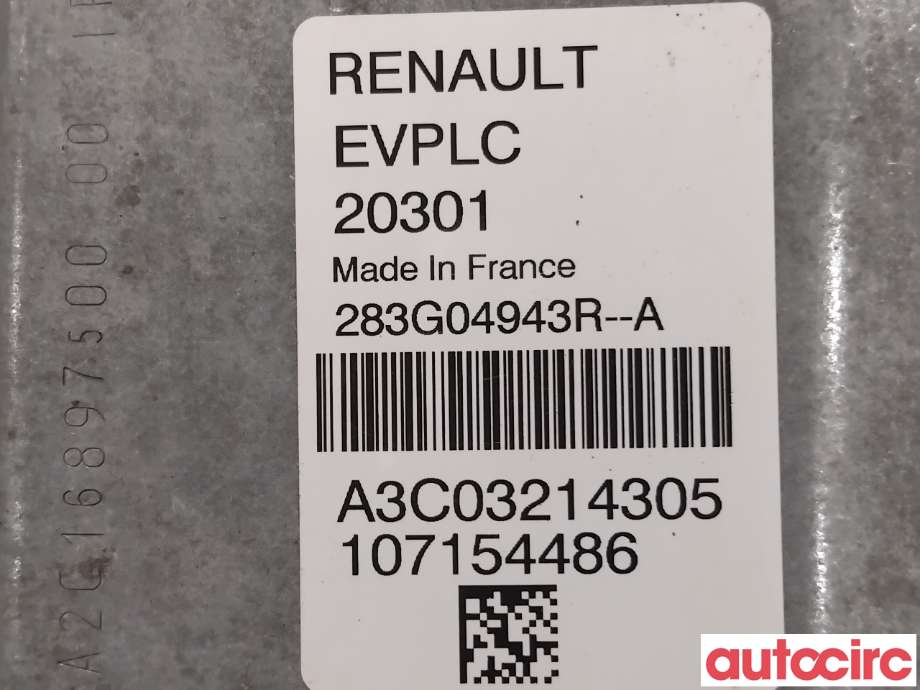 Styreenhet diverse til Renault Zoe 2013-2019 (Fase 1)  (RENAULT|283G04943R|A3C03214305)