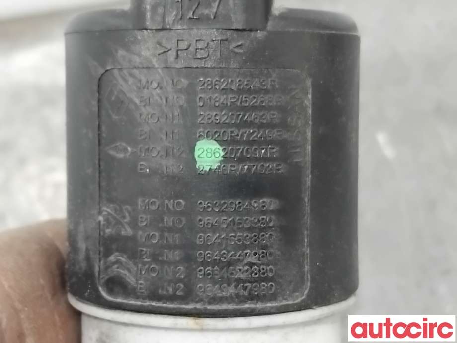 Spylerpumpe foran til Renault Zoe 2013-2019 (Fase 1) (RENAULT|289207463R||9645163380)
