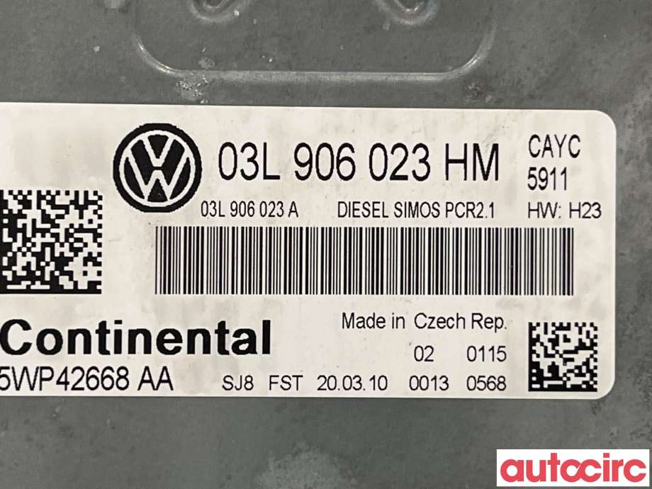 Styreenhet motor til VW Golf VI 2008-2012  (VOLKSWAGEN|03L906023HM)