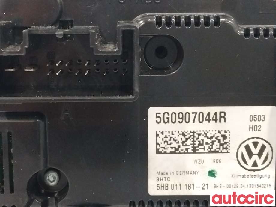 Varmeapparat betjening til VW Golf VII 2012-2017 (Fase 1)  (VOLKSWAGEN|5G0907044BD||5G0907044R)