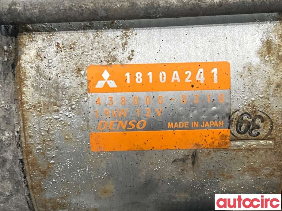 Starter diesel til Mitsubishi Outlander 2012-2015 (Type III, Fase 1)  (MITSUBISHI|1810A241|438000-0310)