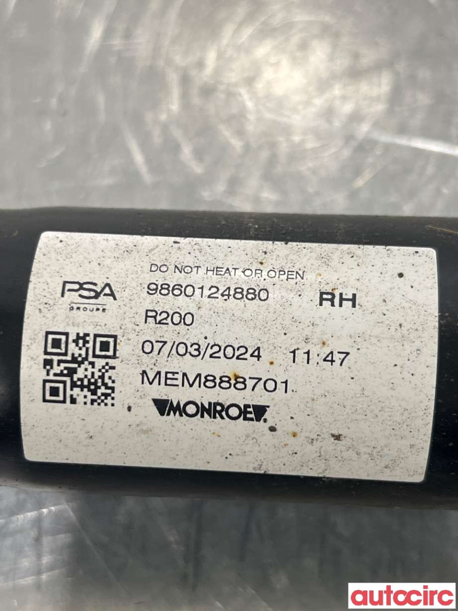Støtdemper bak til Peugeot e-3008 2023-->> (PEUGEOT|9860124880|)