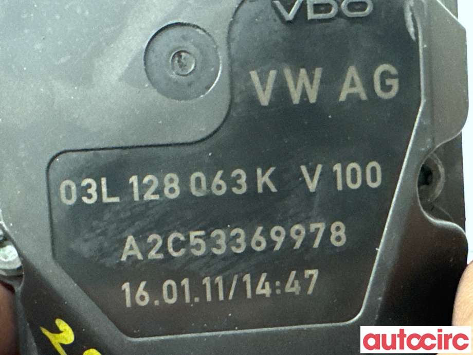 Spjeldhus til Audi Q5 2008-2012 (Type I, Fase 1)  (AUDI|03L128063R|A2C53369978|03L128063T)