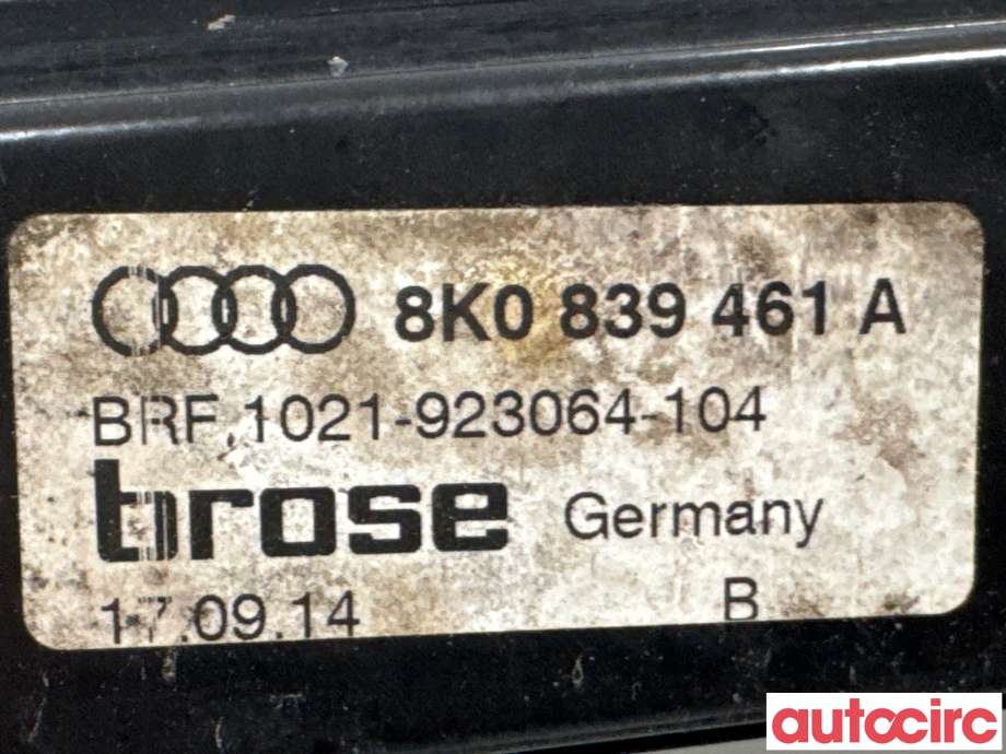 Ruteheis til Audi A4 2007-2014 (Type IV) (B8) (B8) (AUDI|8K0839461A|1021-923064-104|8K0839461C)