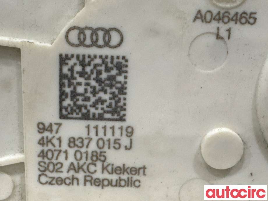 Dørlås låskasse til Audi e-tron 2018-->>  (AUDI|4K1837015J|)