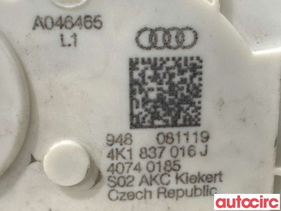 Dørlås låskasse til Audi e-tron 2018-->>  (AUDI|4K1837016J|)