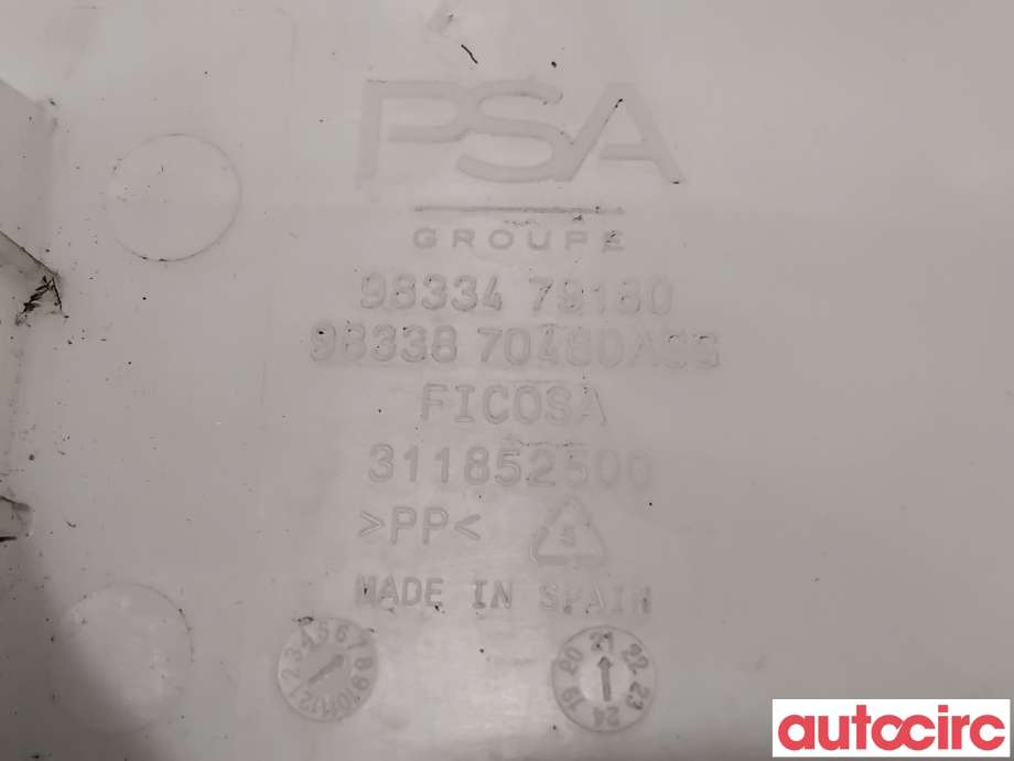 Spylertank til Citroën C4, Spacetourer 2019-->> (CITROEN|9834479180|311852500)