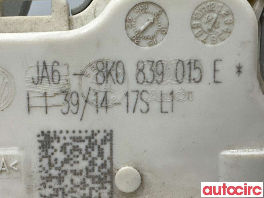 Dørlås låskasse til Audi A4 2007-2014 (Type IV) (B8) (B8) (AUDI|8K0839015E||8K0839015H)