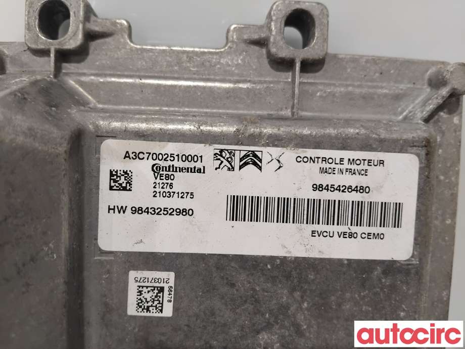Styreenhet diverse til Citroën C4, Spacetourer 2019-->> (CITROEN|1684491080|A3C7002510001|9843252980)