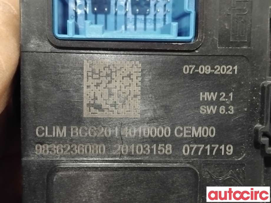 Styreenhet klima/aircondition til Citroën C4, Spacetourer 2019-->>  (CITROEN|1675581380||9836236080)