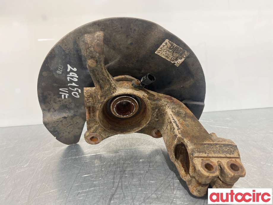 Hjulspindel venstre foran til VW Transporter / Caravelle 2009-2015 (Fase 2) (T5) (T5) (VOLKSWAGEN|7H0407257G|)
