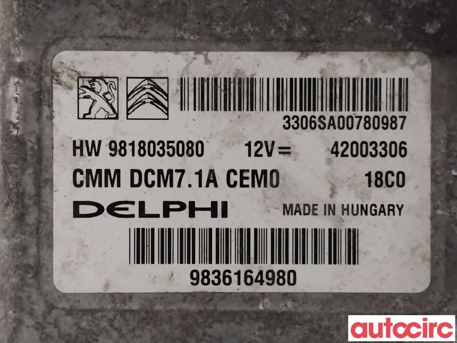 Styreenhet motor til Opel Vivaro C 2020-->>  (OPEL|1677646080|42003306|9818035080)