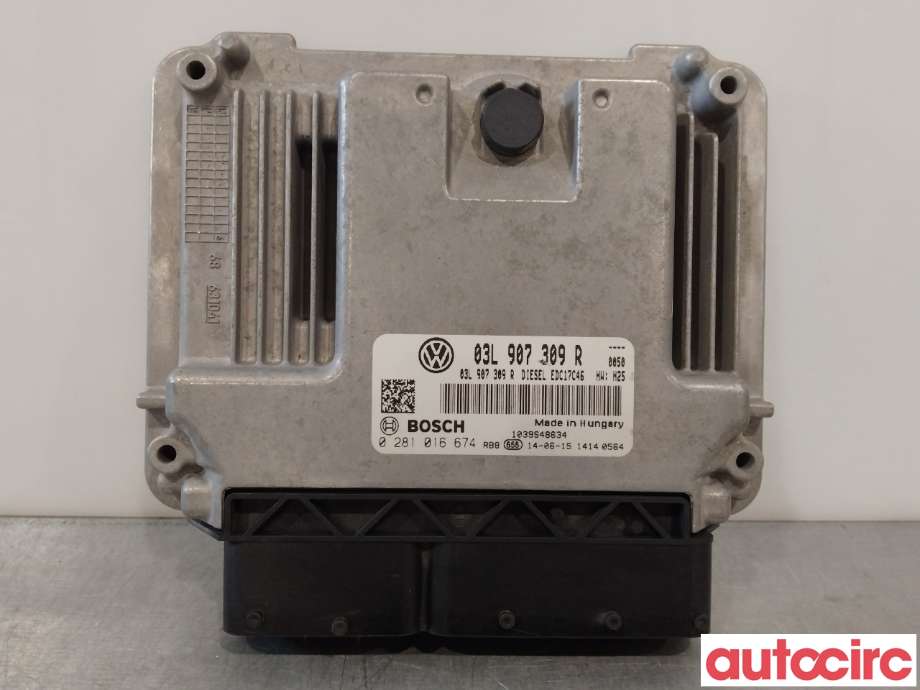 Styreenhet motor til VW Caddy, 2010-2015 (Type III, Fase 2)  (03F906070GL)