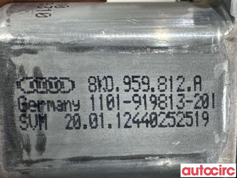 Ruteheis til Audi A4 2007-2014 (Type IV) (B8) (B8) (AUDI|8K0959812A|1101-919813-201)