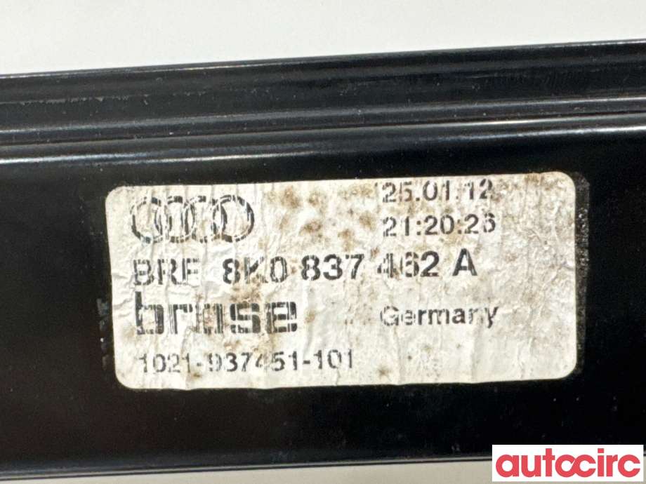Ruteheis til Audi A4 2007-2014 (Type IV) (B8) (B8) (AUDI|8K0837462A|1021-937451-101|8K0837462E)