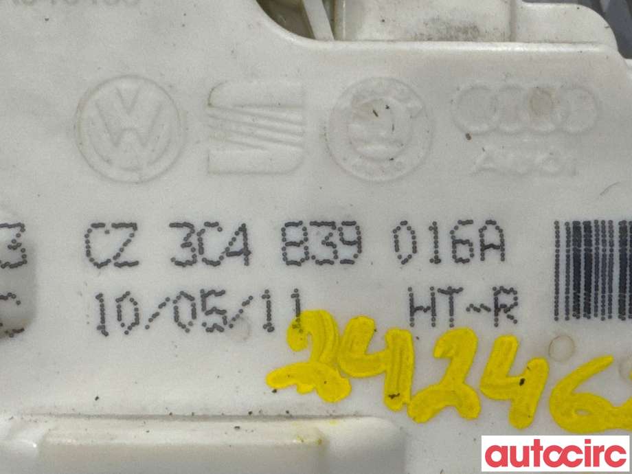 Låsekasse høyre til VW Passat 2011-2015 (B7) (B7) (VOLKSWAGEN|3C4839016A|)