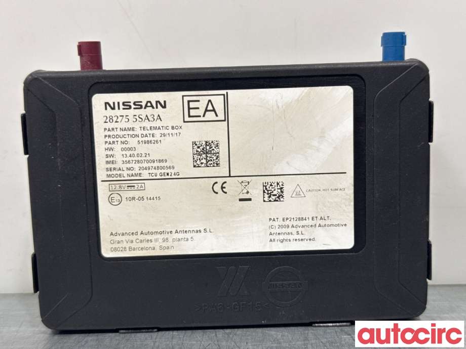 Styreenhet diverse til Nissan Leaf, 2018-->> (Type II)  (NISSAN|282755SA3A)