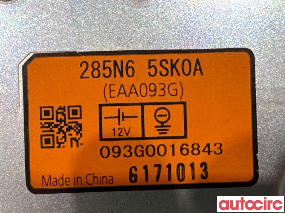 Bilstereo diverse til Nissan Leaf 2018-->> (Type II)  (NISSAN|285N65SK0A|)