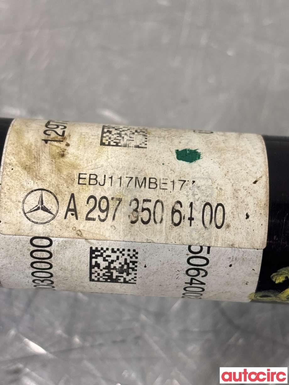Drivaksel høyre bak, elbil til Mercedes EQS 2021-->> (V297) (V297) (MERCEDES|A2973506400|)