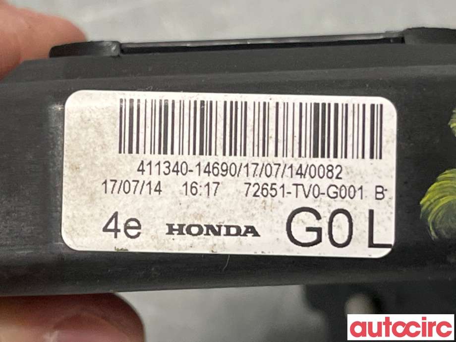 Låsekasse venstre bak til Honda Civic 2012-2015 (Type IX, Fase 1)  (HONDA|72650-TR3-A11|411340-14690|72651-TV0-G001)