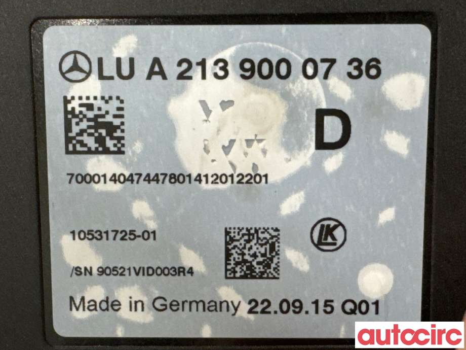 Styreenhet tenning til Mercedes EQC 2019-->>  (MERCEDES|A2139000736|)