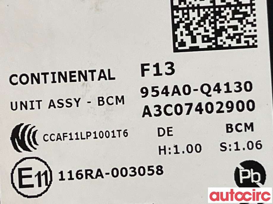 Styreenhet comfort (BCM) til Kia Niro 2021-->>  (KIA|954A0Q4130|954A0-Q4130)
