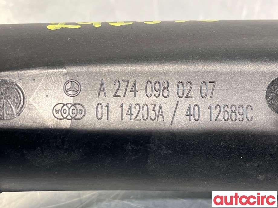 Turbo rør til Mercedes C-Klasse 2014-2018 (Fase 1) (W205) (W205) (MERCEDES|A2740980207)