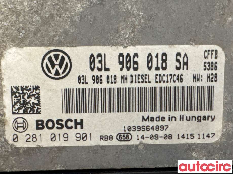 Styreenhet motor til Škoda Superb 2008-2015 (Type II) (SKODA|03L906018SA|0281019901)