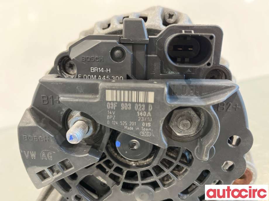 Dynamo til Škoda Octavia 2009-2013 (Type II, Fase 2) (SKODA|03F903023J|0124525201|03F903023D)