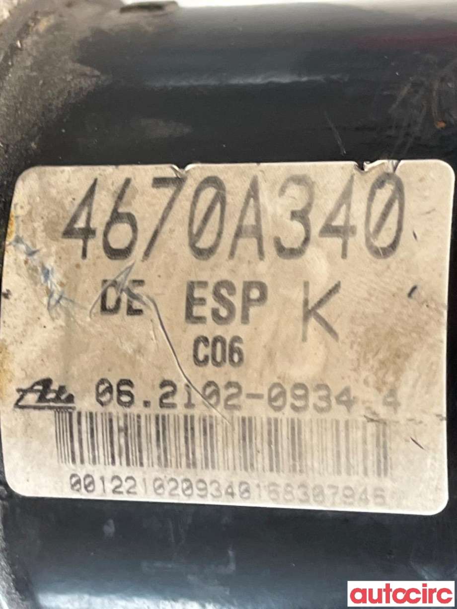 ABS sentral til Mitsubishi Outlander 2007-2010 (Type II, Fase 1)  (MITSUBISHI|4670A350|062109-51003)