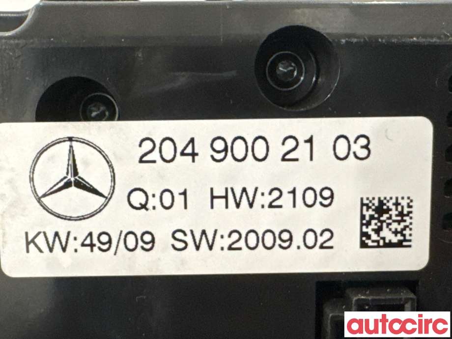 Varmeapparat betjening til Mercedes GLK 2008-2015 (X204) (X204) (MERCEDES|A2049002103||A2049000707)